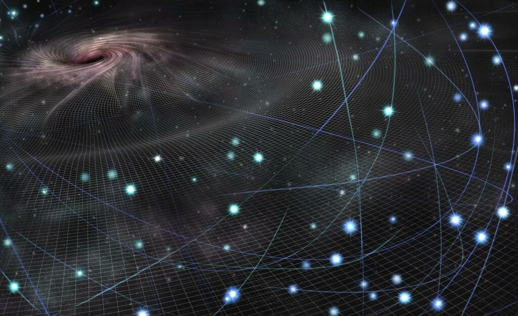 The black hole saggitarius A at the center of our galaxy, illustrated by Nicolle R. Fuller SayoStudio.