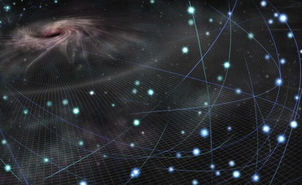 The black hole saggitarius A at the center of our galaxy, illustrated by Nicolle R. Fuller SayoStudio.
