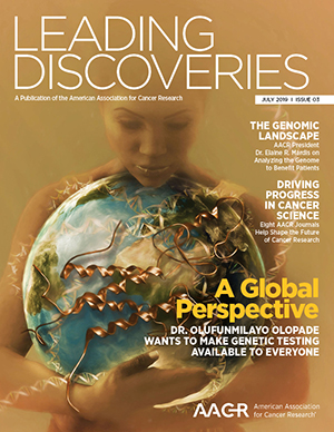 Leading Discoveries Cancer Research journal cover art health disparities Africa, by SayoStudio